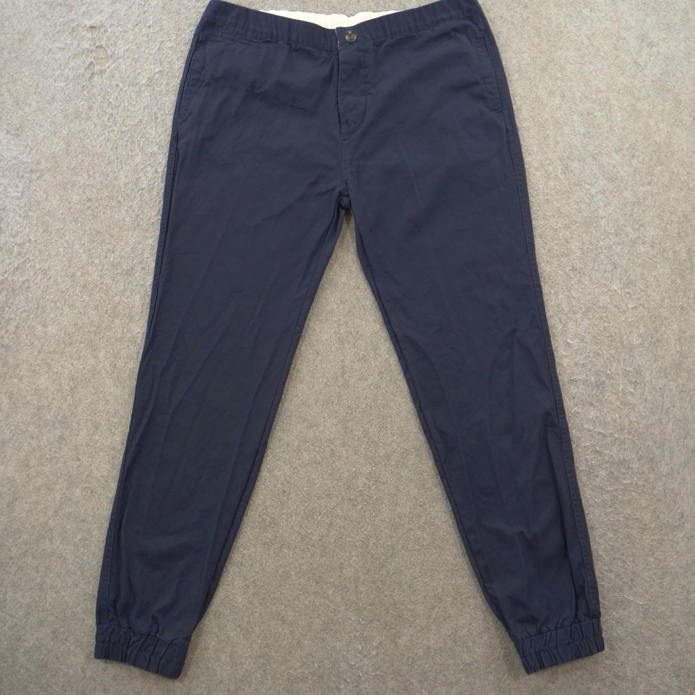 Penfield Joggers Pants Mens Extra Large Blue Flat Front Drawstring Button Fly